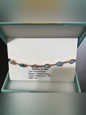 Santa Fe Dreams Rose Gold Plated Jewel Candy Bracelet
